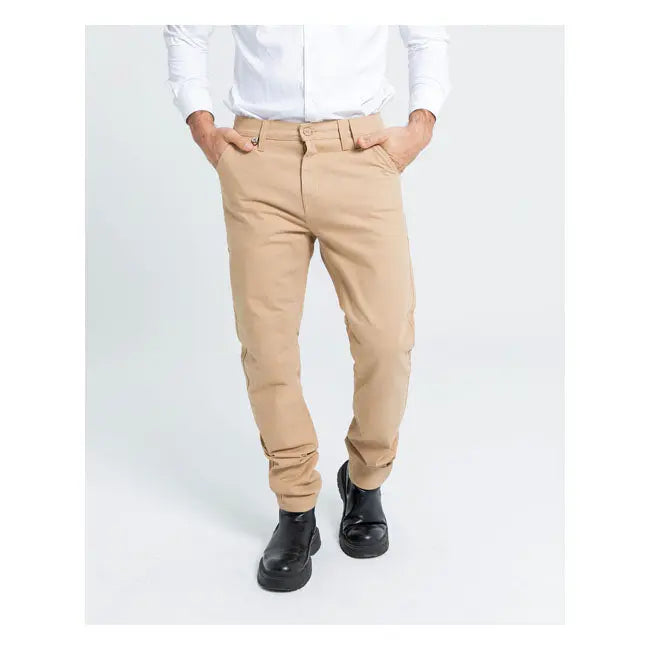 ByCity Docks Textile Trouser Beige  - FREE UK Shipping, FREE 365 Day Returns | Moto Central