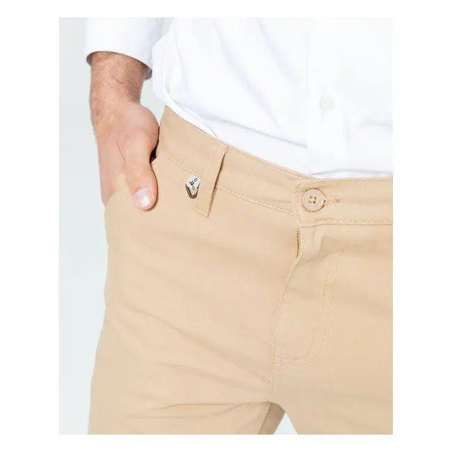 ByCity Docks Textile Trouser Beige  - FREE UK Shipping, FREE 365 Day Returns | Moto Central