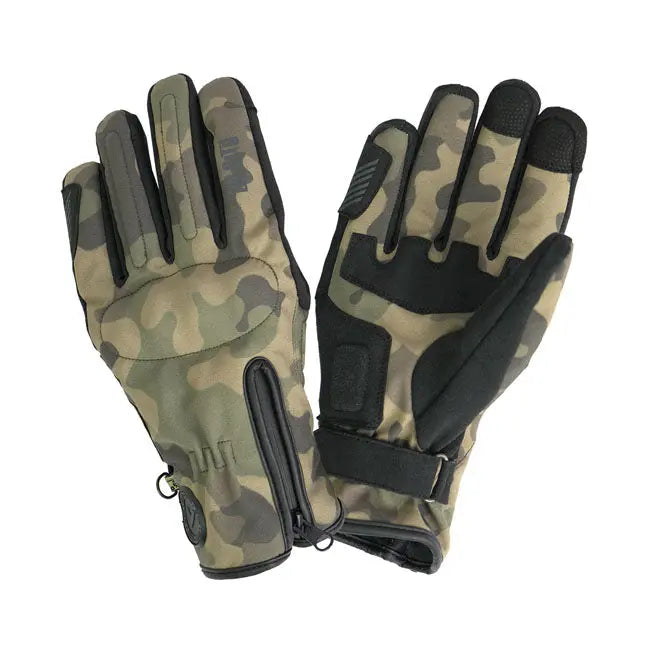 ByCity Iceland Textile Gloves Camo  - FREE UK Shipping, FREE 365 Day Returns | Moto Central