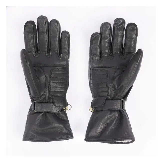 ByCity Lyon Leather Gloves Black  - FREE UK Shipping, FREE 365 Day Returns | Moto Central