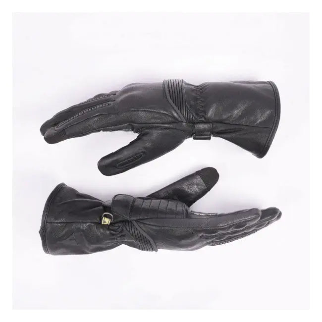 ByCity Lyon Leather Gloves Black  - FREE UK Shipping, FREE 365 Day Returns | Moto Central