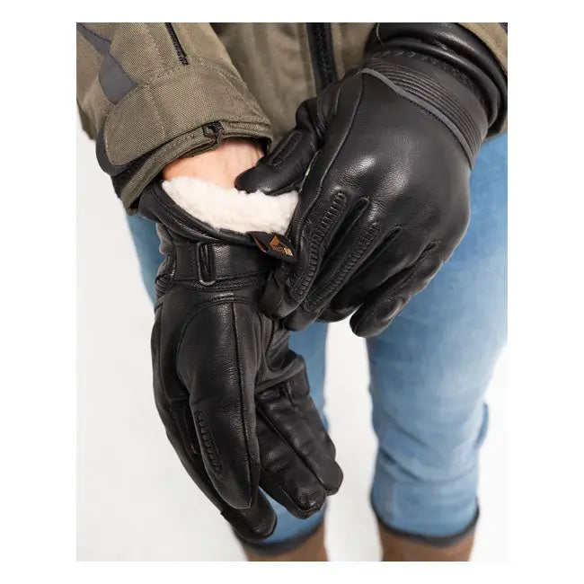 ByCity Lyon Leather Gloves Black  - FREE UK Shipping, FREE 365 Day Returns | Moto Central