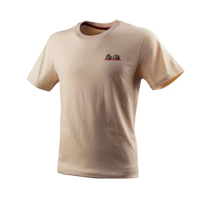 ByCity Motorlife T-Shirt Cream  - FREE UK Shipping, FREE 365 Day Returns | Moto Central