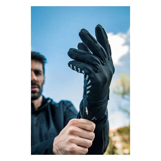 ByCity Portland Textile Gloves Black  - FREE UK Shipping, FREE 365 Day Returns | Moto Central