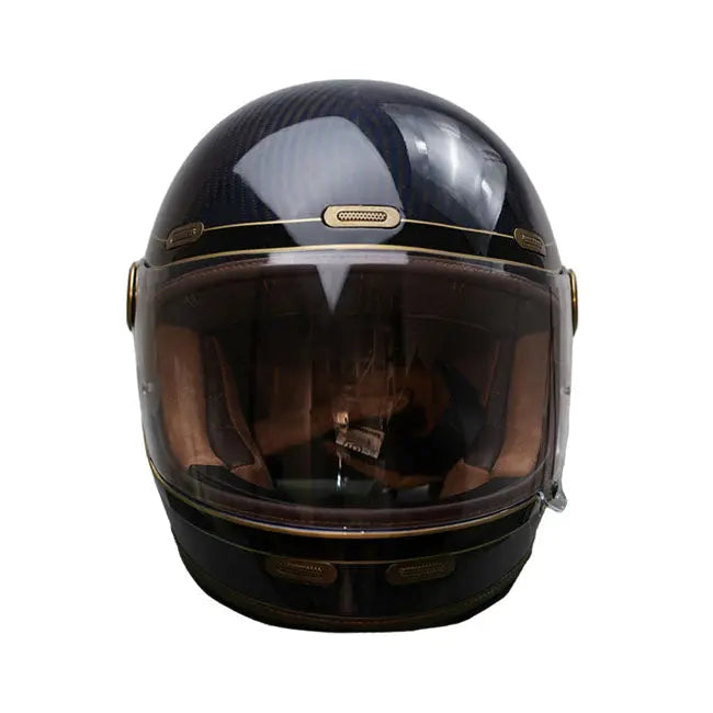 ByCity Roadster 3 Full Face Helmet Carbon Golden Blue  - FREE UK Shipping, FREE 365 Day Returns | Moto Central