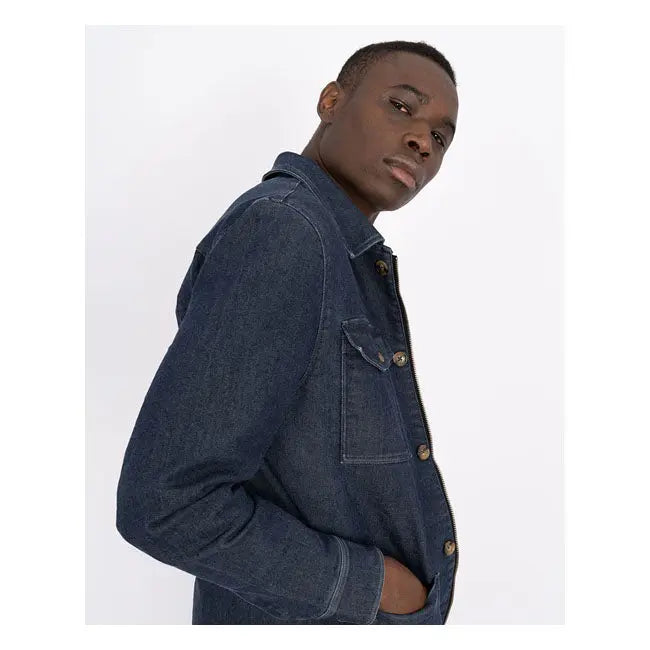 ByCity Wheel Denim Jacket Blue  - FREE UK Shipping, FREE 365 Day Returns | Moto Central