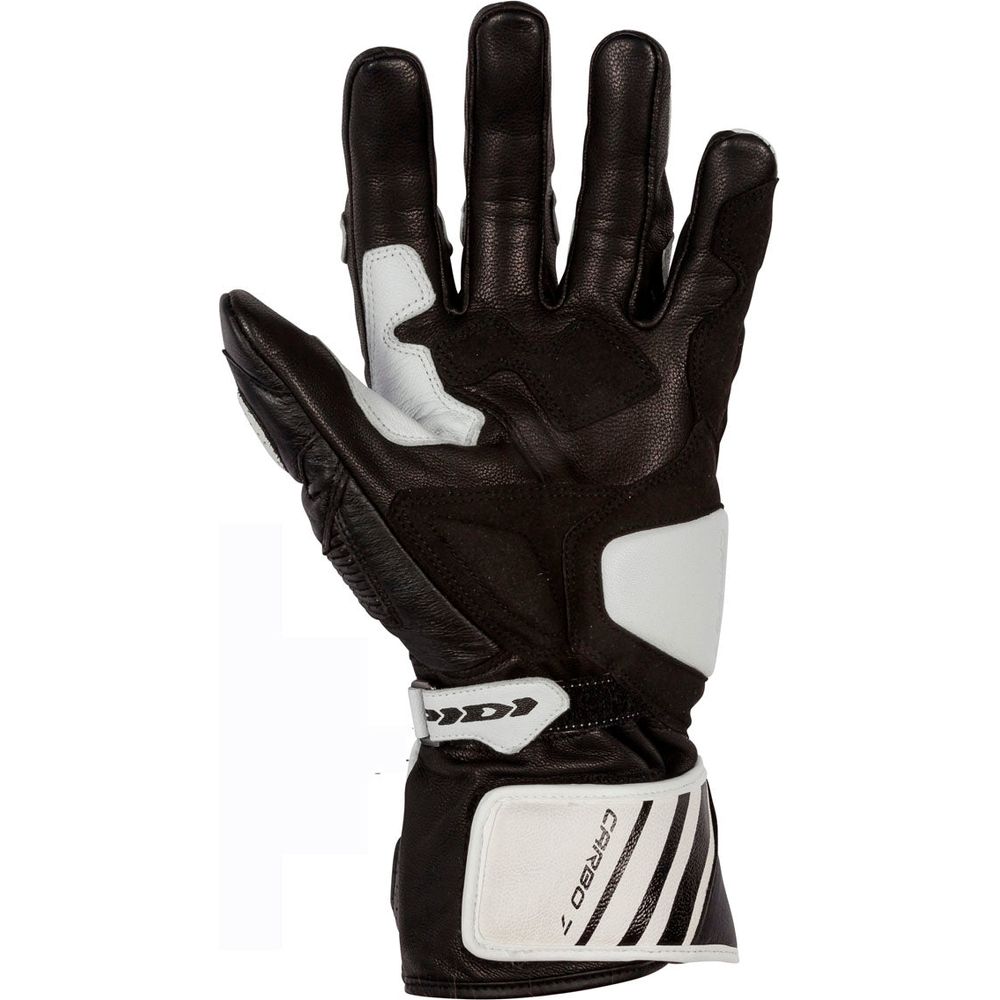 Spidi Carbo 7 CE Leather Gloves White / Black