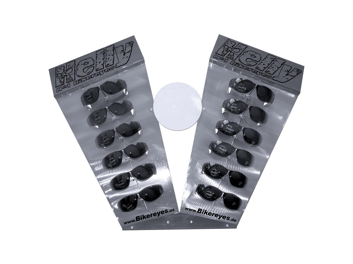 Helly Metal Helly Display 12-Pieces Sunglass Theken Display  - FREE UK Shipping, FREE 365 Day Returns | Moto Central