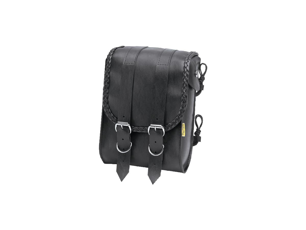 Willie & Max Braided Sissy Bar Bag Black  - FREE UK Shipping, FREE 365 Day Returns | Moto Central