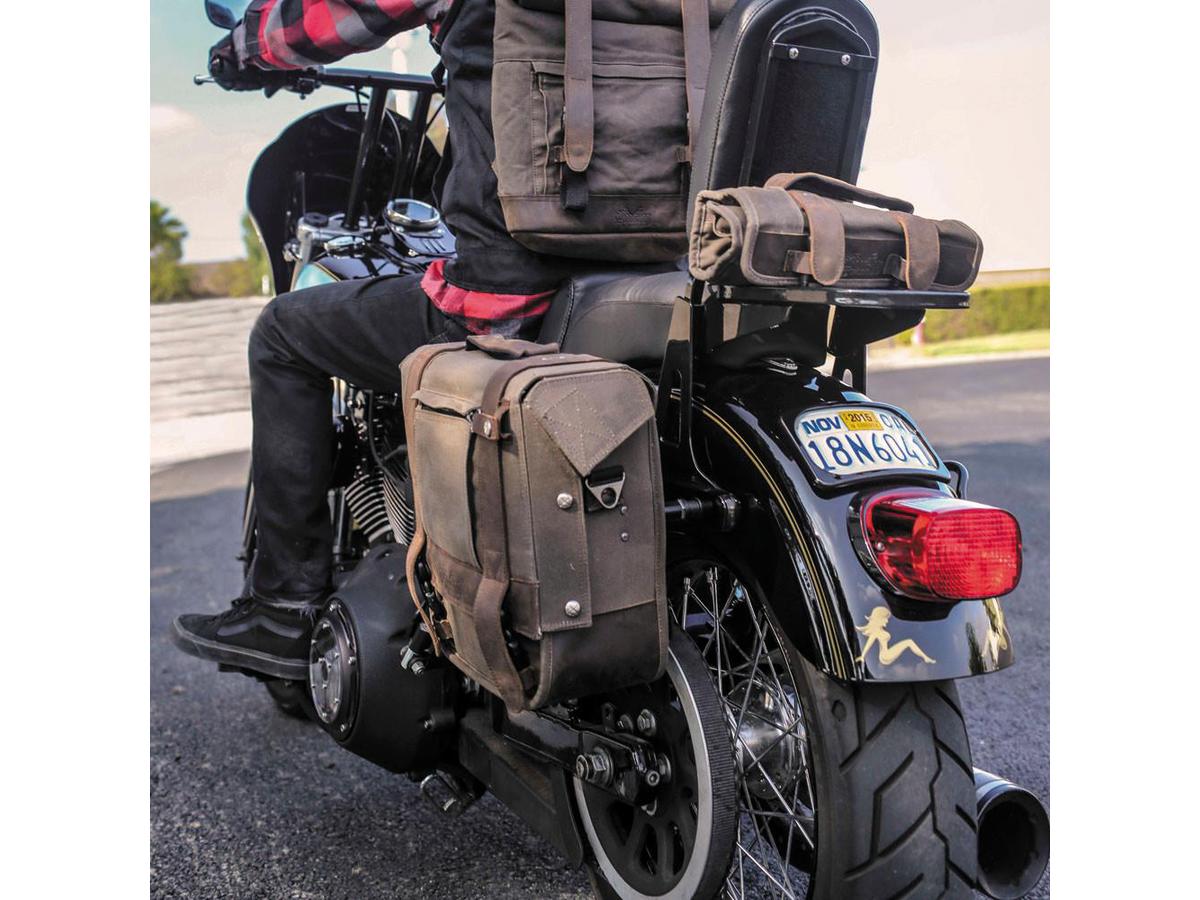 Burly Voyager Saddlebag Black