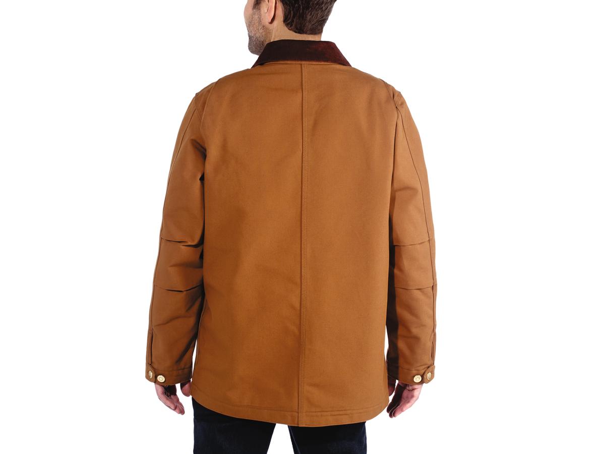 Carhartt Loose Fit Firm Duck Blanket-Lined Chore Coat Carhartt Brown