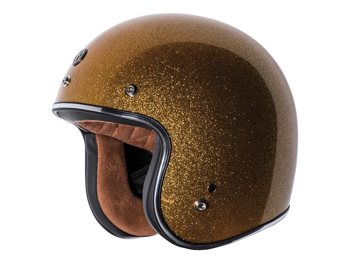 Torc T-50 Jet Helmet Gold Mega Flake