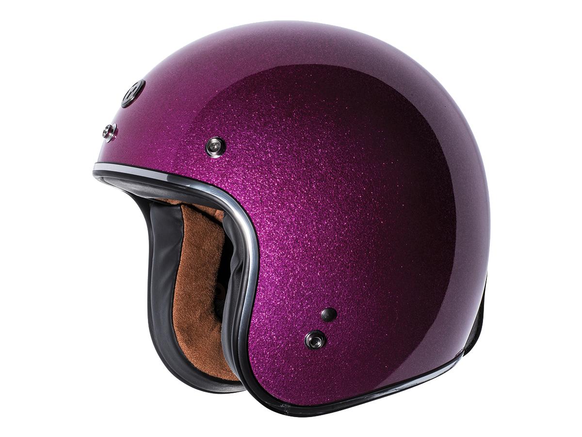 Torc T-50 Bubblegum Jet Helmet Mega Flake Purple - FREE UK Shipping, FREE 365 Day Returns | Moto Central