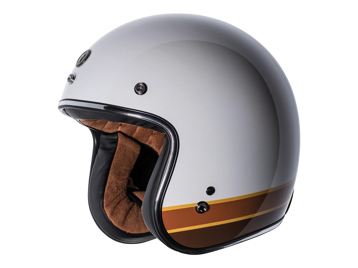 Torc T-50 ISO Bars Jet Helmet Gloss White - FREE UK Shipping, FREE 365 Day Returns | Moto Central