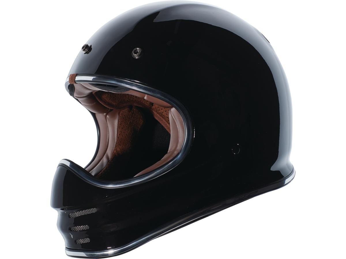 Torc T-3 Retro Helmet Gloss Black - FREE UK Shipping, FREE 365 Day Returns | Moto Central