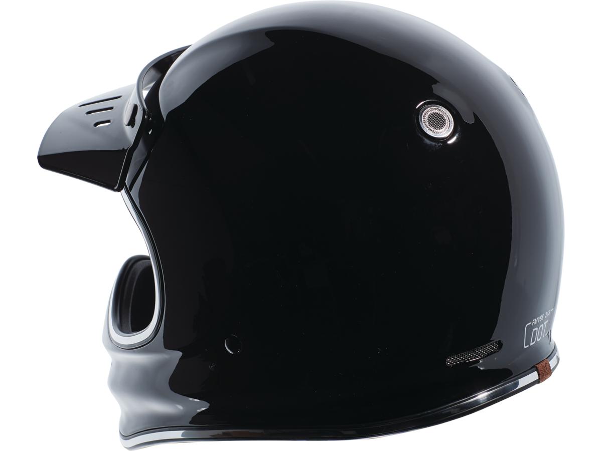 Torc T-3 Retro Helmet Gloss Black - FREE UK Shipping, FREE 365 Day Returns | Moto Central