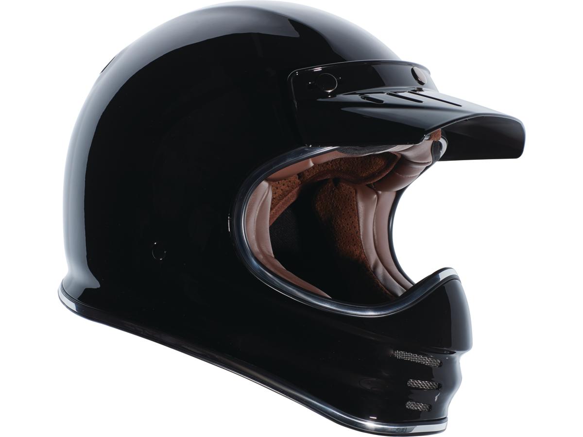 Torc T-3 Retro Helmet Gloss Black - FREE UK Shipping, FREE 365 Day Returns | Moto Central