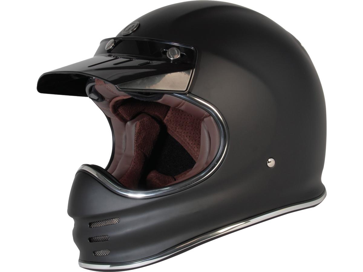 Torc T-3 Retro Helmet Flat Black  - FREE UK Delivery - Moto Central