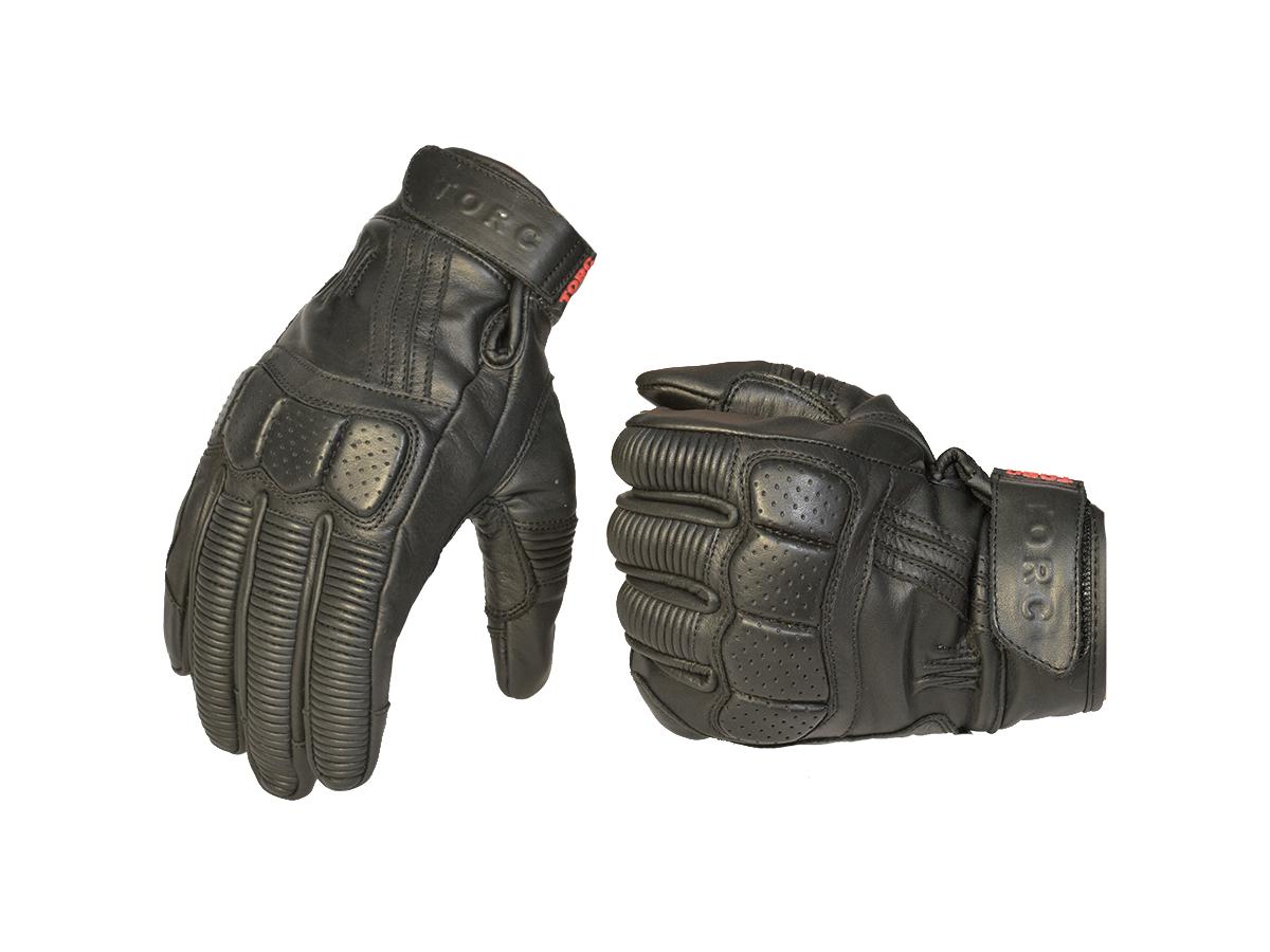 Torc Hawthorne Leather Gloves Black - FREE UK Shipping, FREE 365 Day Returns | Moto Central