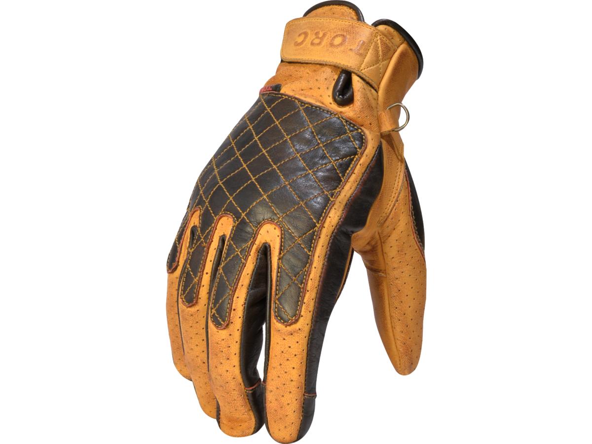 Torc Sunset Leather Gloves Gold