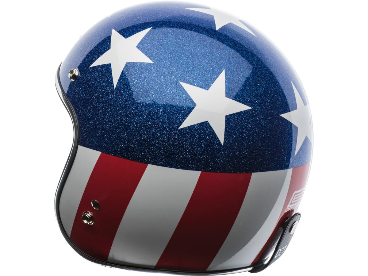 Torc T-50 ECE Retro Captain Vegas Jet Helmet Red / White / Blue