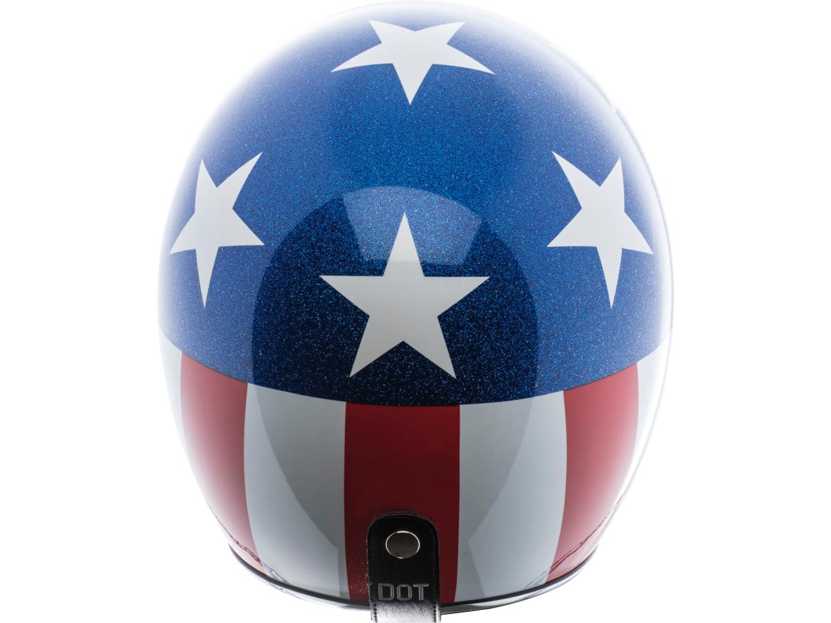 Torc T-50 ECE Retro Captain Vegas Jet Helmet Red / White / Blue