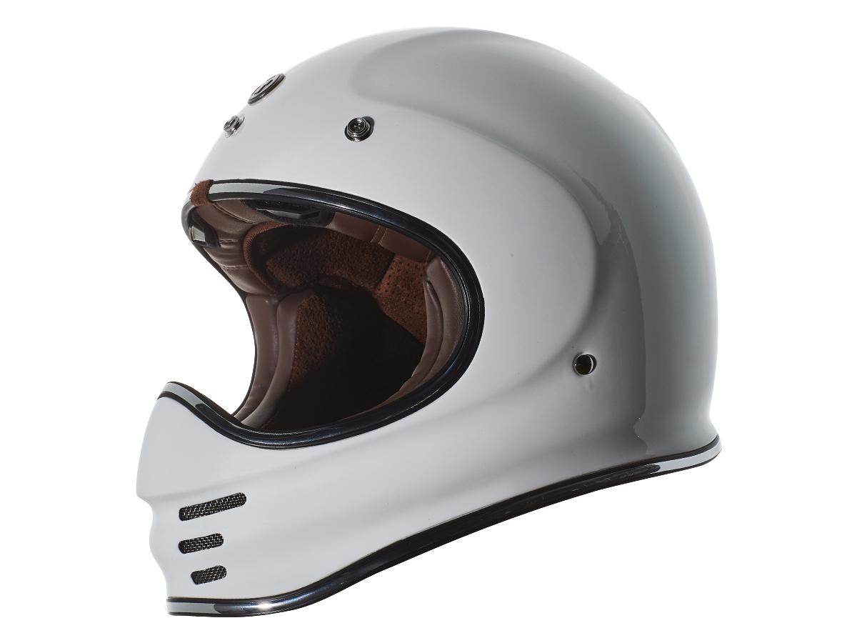 Torc T-3 Retro Helmet Gloss White  - FREE UK Delivery - Moto Central