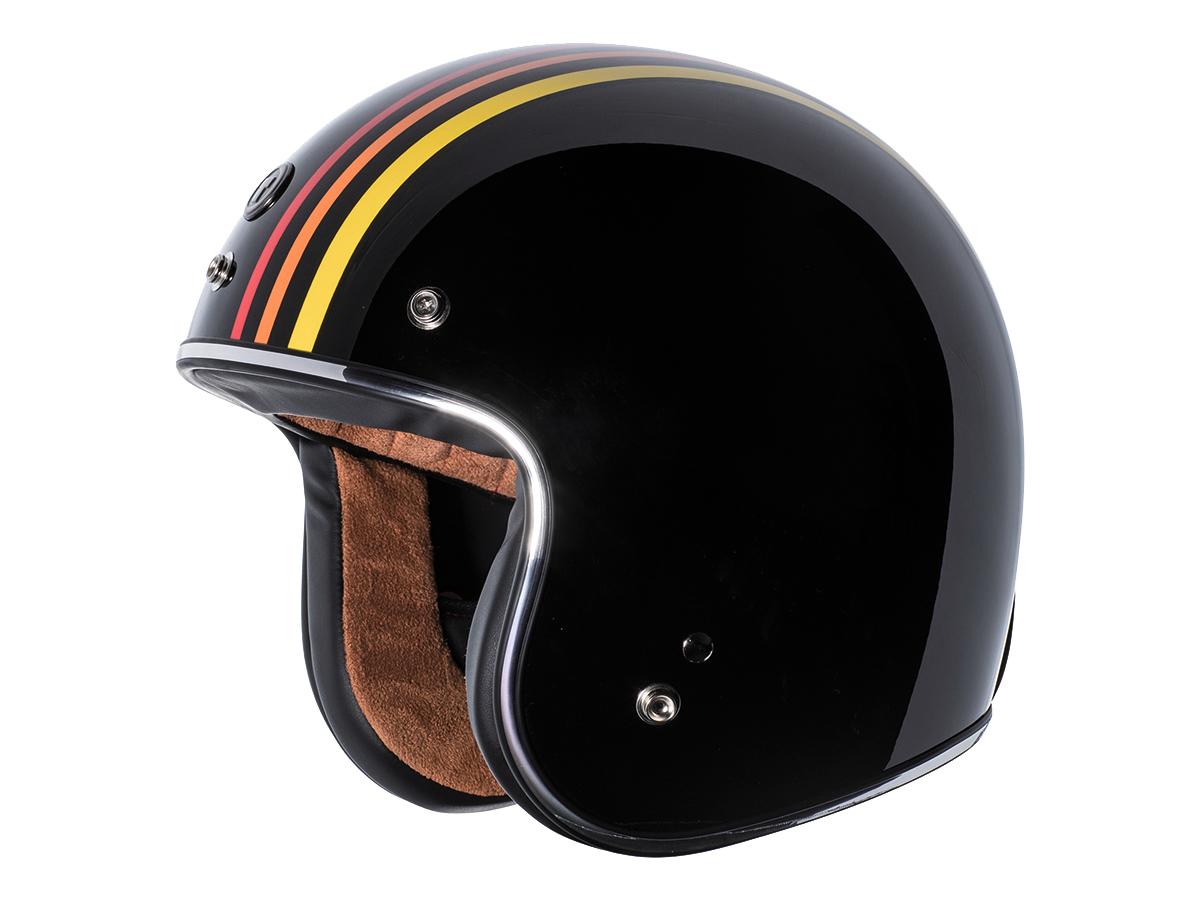 Torc T-50 ECE 1978 Retro Jet Helmet Gloss Black