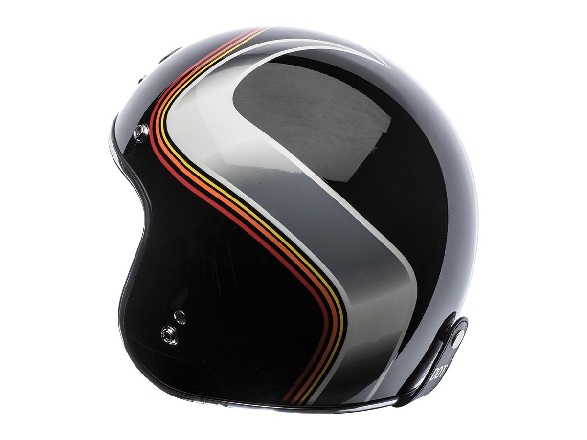 Torc T-50 ECE Retro Jet Helmet Luminous Gloss Black