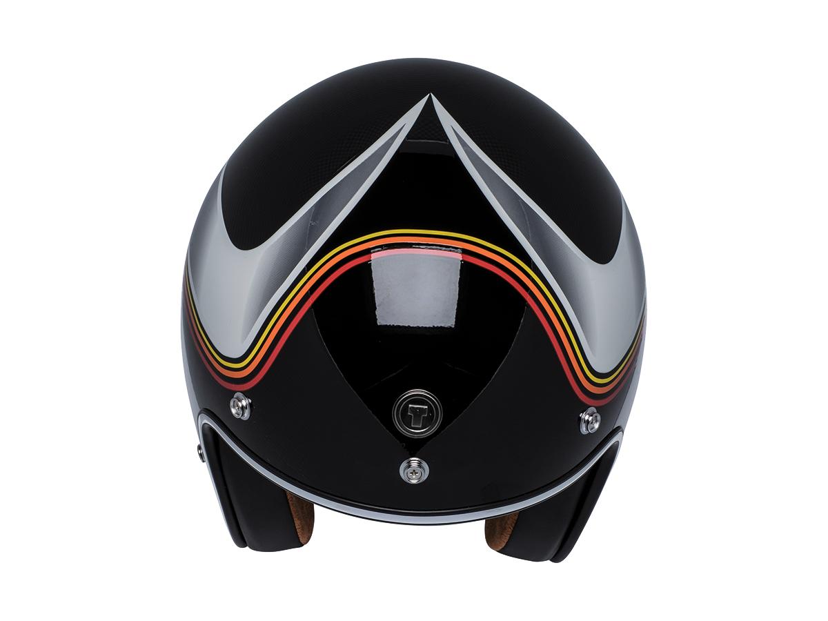 Torc T-50 ECE Retro Jet Helmet Luminous Gloss Black