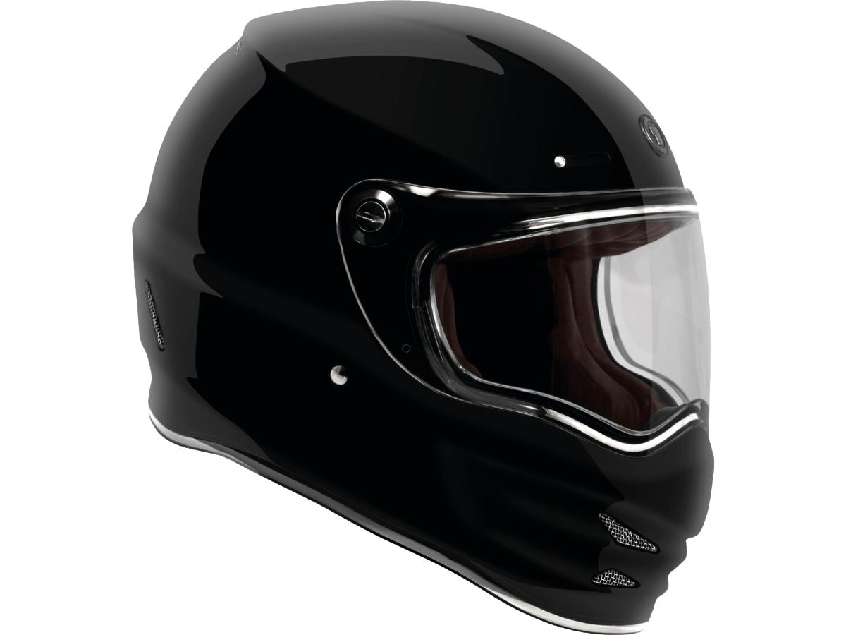 Torc T-9 Retro Helmet Gloss Black