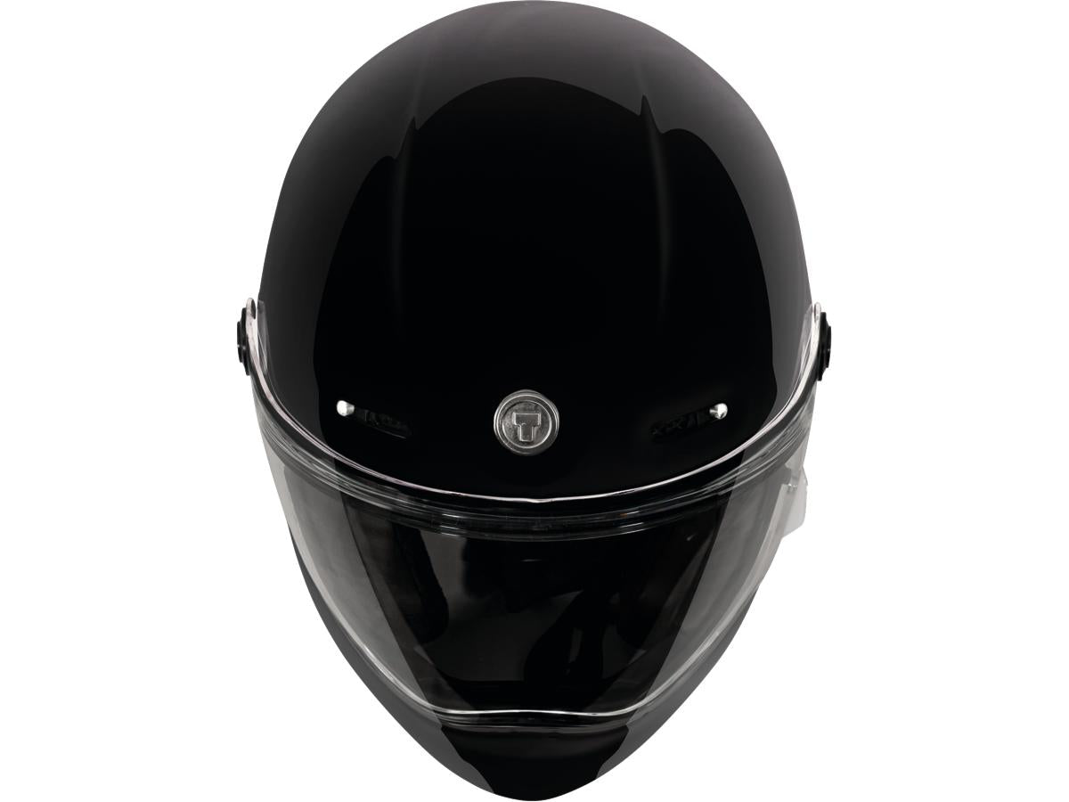 Torc T-9 Retro Helmet Gloss Black  - FREE UK Delivery - Moto Central