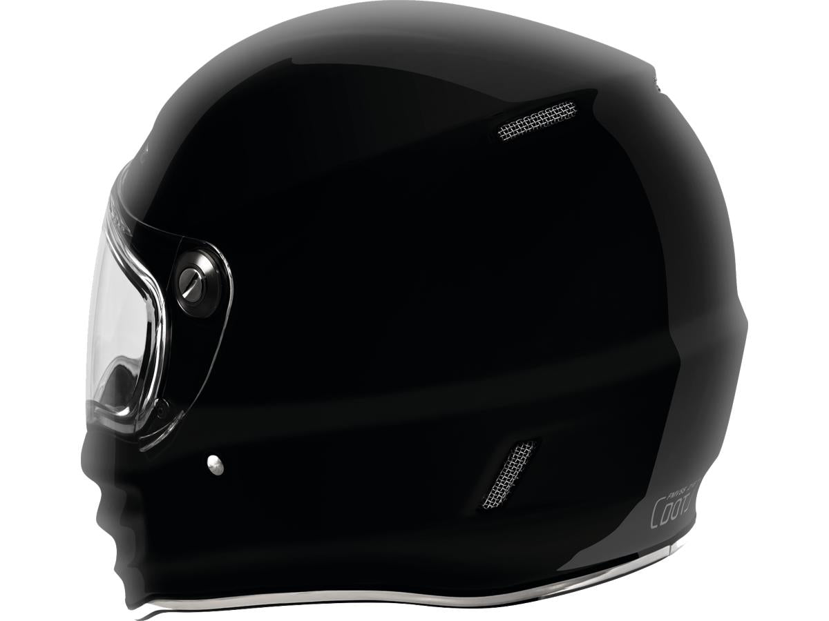 Torc T-9 Retro Helmet Gloss Black  - FREE UK Delivery - Moto Central