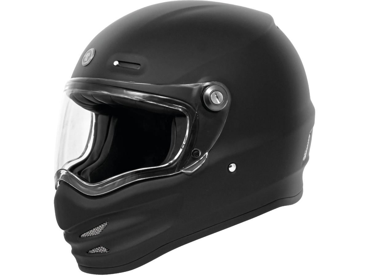 Torc T-9 Retro Helmet Flat Black  - FREE UK Delivery - Moto Central