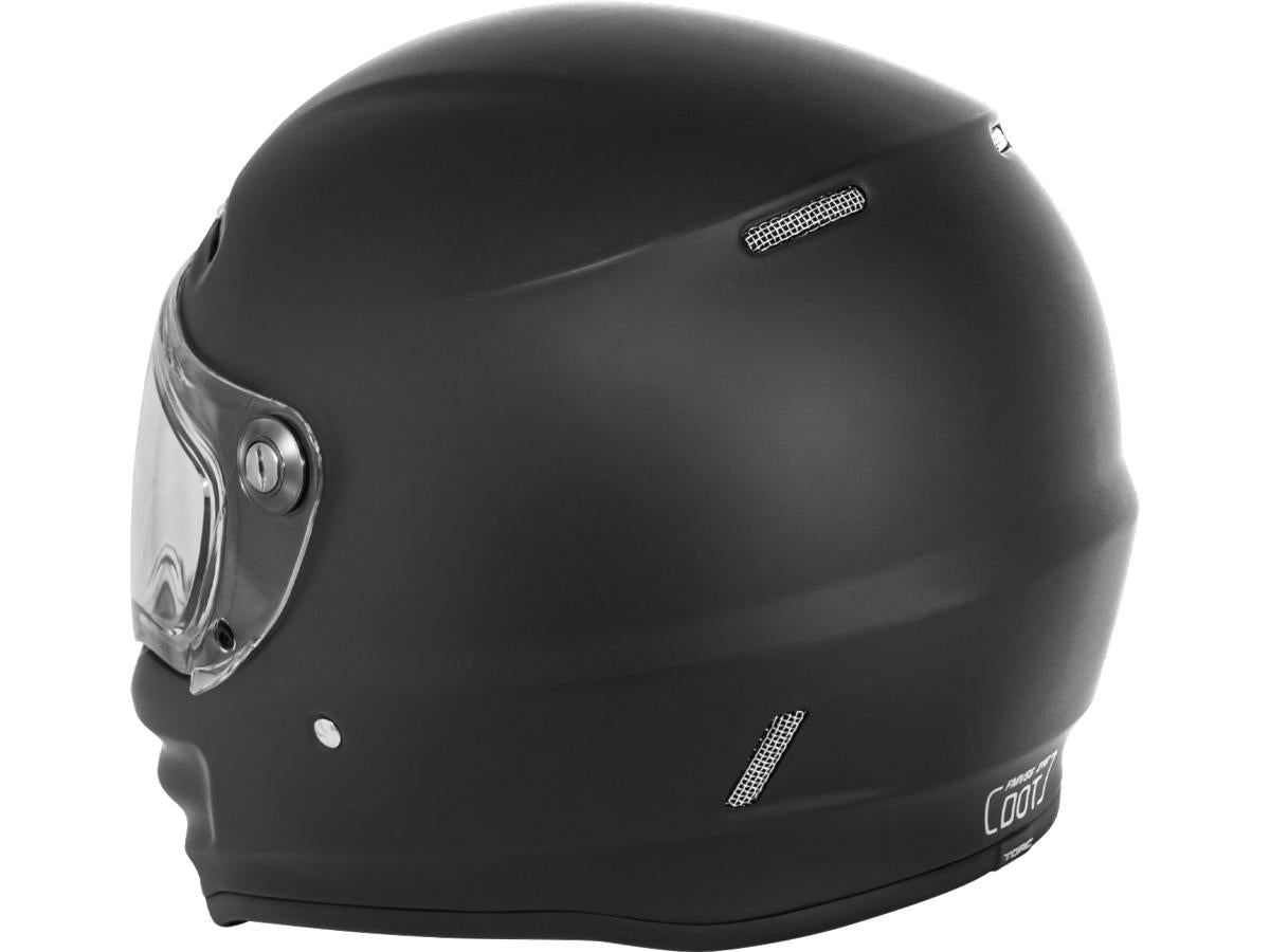 Torc T-9 Retro Helmet Flat Black  - FREE UK Delivery - Moto Central