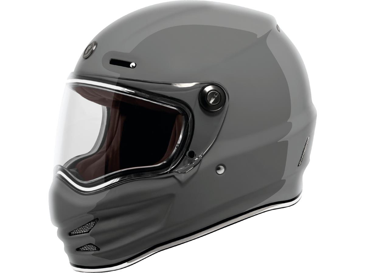 Torc T-9 Retro Helmet Nardo Grey  - FREE UK Delivery - Moto Central