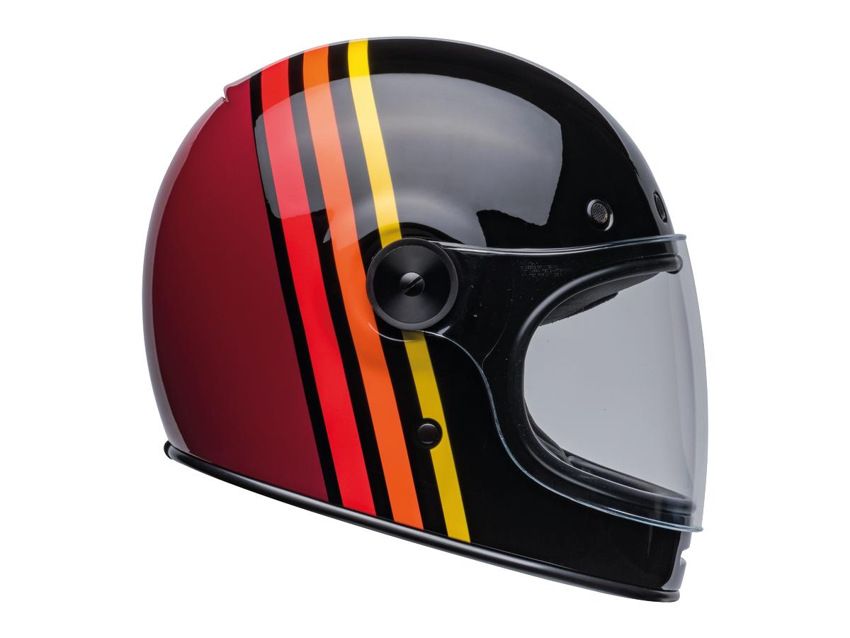 Bell Bullitt Retro Full Face Helmet Reverb Gloss Black! / Red