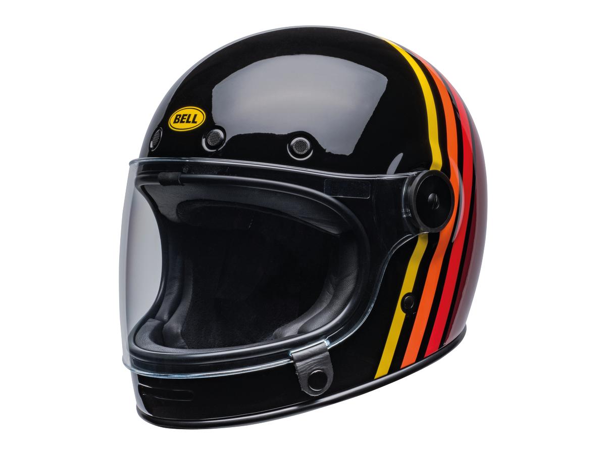 Bell Bullitt Retro Full Face Helmet Reverb Gloss Black! / Red