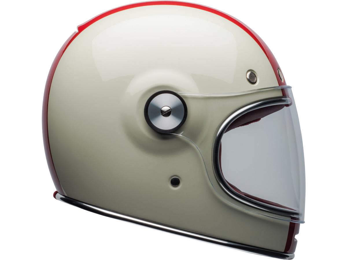 Bell Bullitt Retro Full Face Helmet White / Command Oxblood