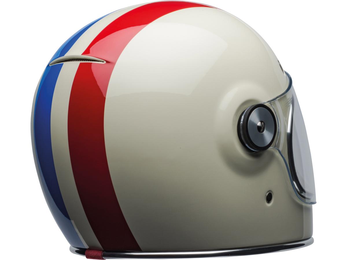 Bell Bullitt Retro Full Face Helmet White / Command Oxblood