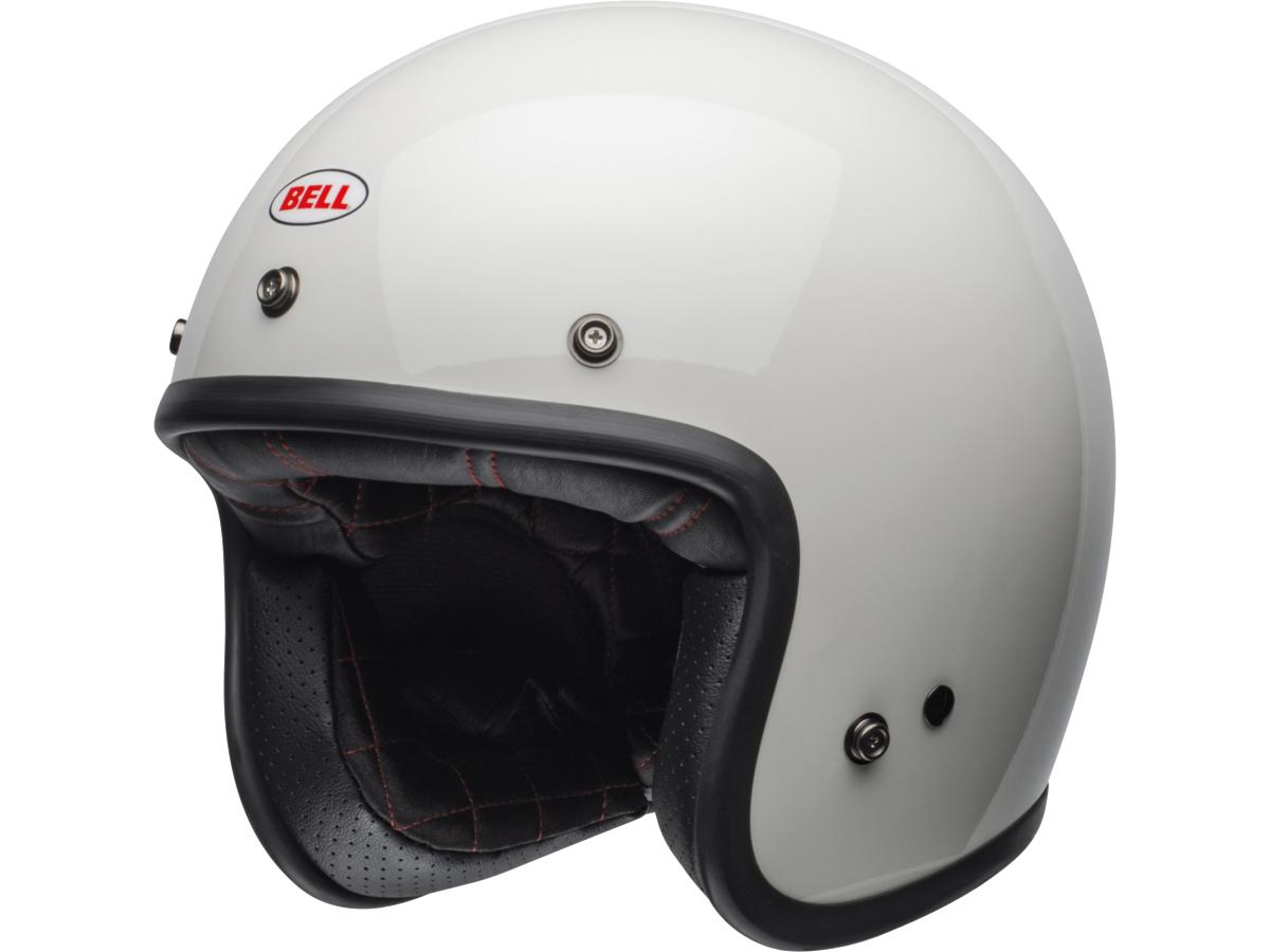 Bell Custom 500 Open Face Helmet White / Gloss White - FREE UK Shipping, FREE 365 Day Returns | Moto Central