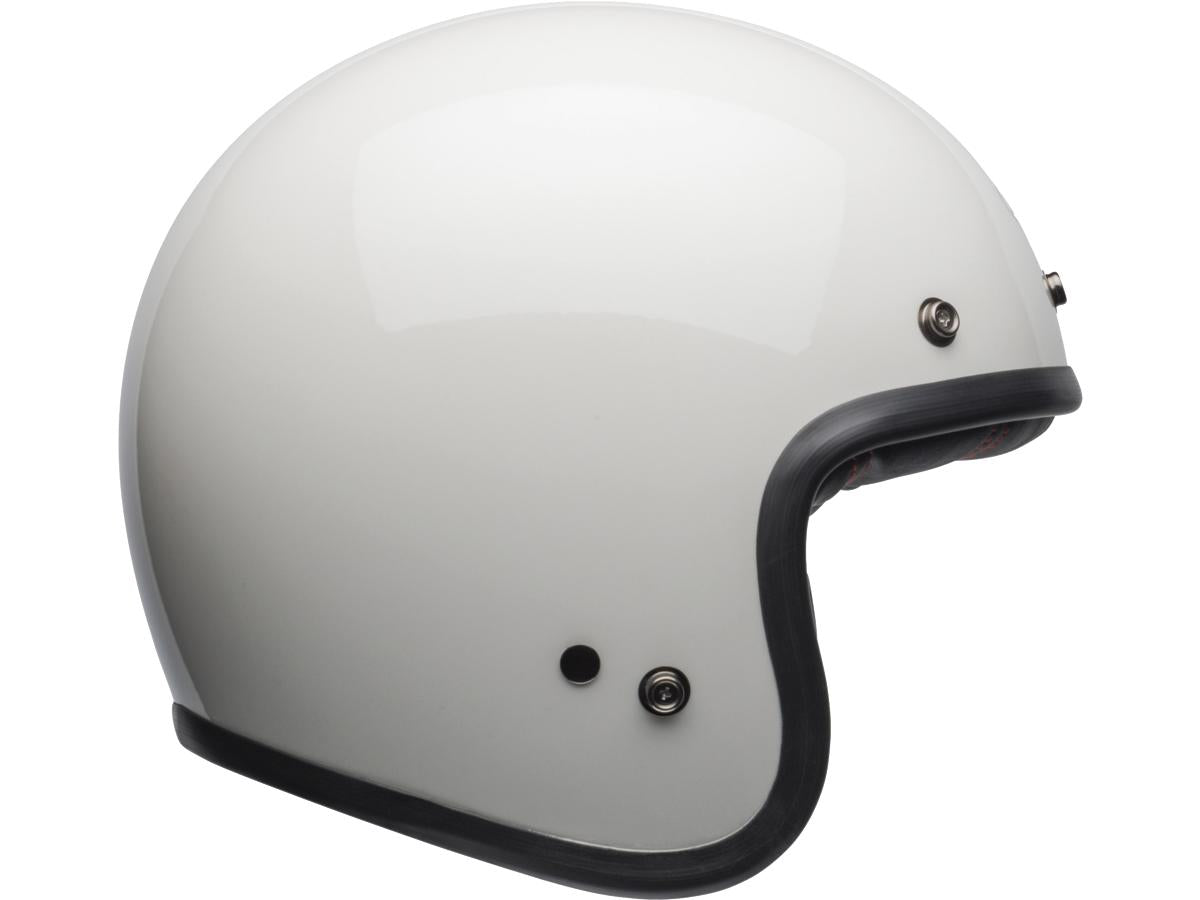 Bell Custom 500 Open Face Helmet White / Gloss White - FREE UK Shipping, FREE 365 Day Returns | Moto Central