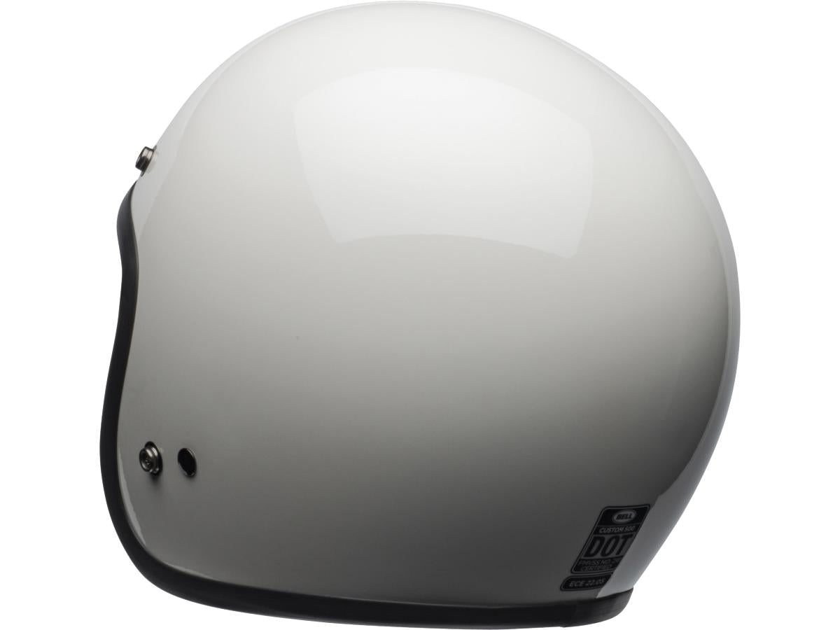 Bell Custom 500 Open Face Helmet White / Gloss White - FREE UK Shipping, FREE 365 Day Returns | Moto Central