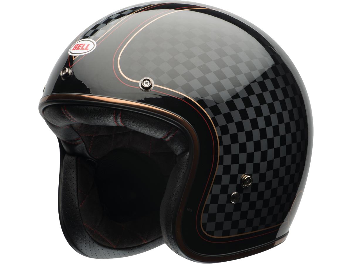 Bell Custom 500 Open Face Helmet RSD Check It Gloss Black Gold