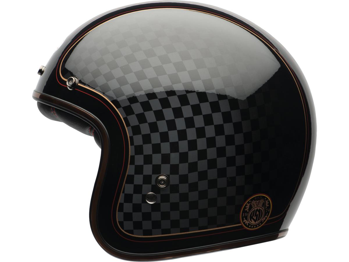 Bell Custom 500 Open Face Helmet RSD Check It Gloss Black Gold