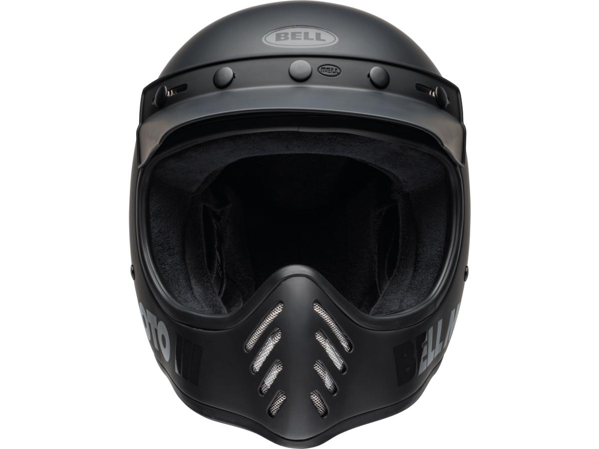 Bell Moto-3 Retro Dirt Bike Helmet Flat Black