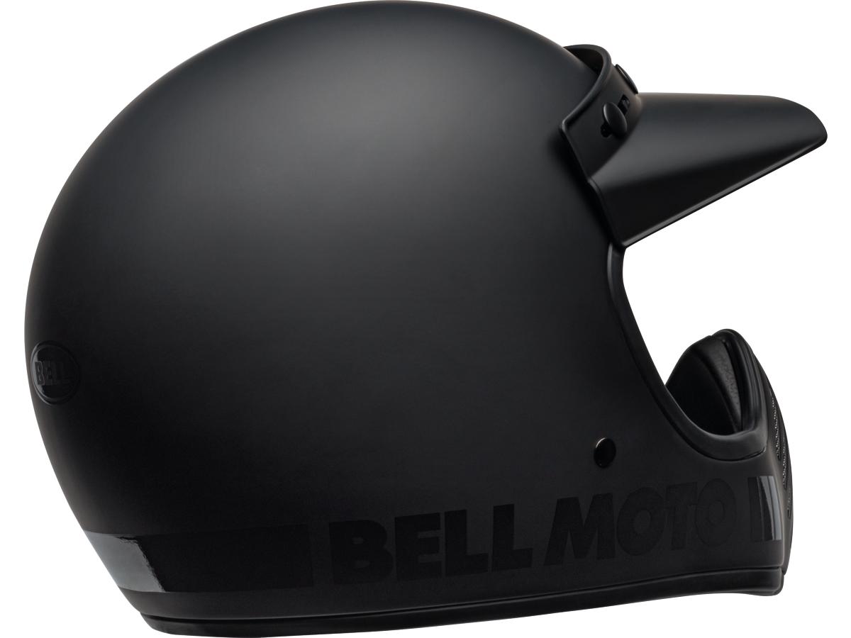 Bell Moto-3 Retro Dirt Bike Helmet Flat Black