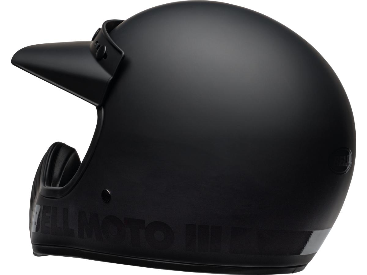 Bell Moto-3 Retro Dirt Bike Helmet Flat Black