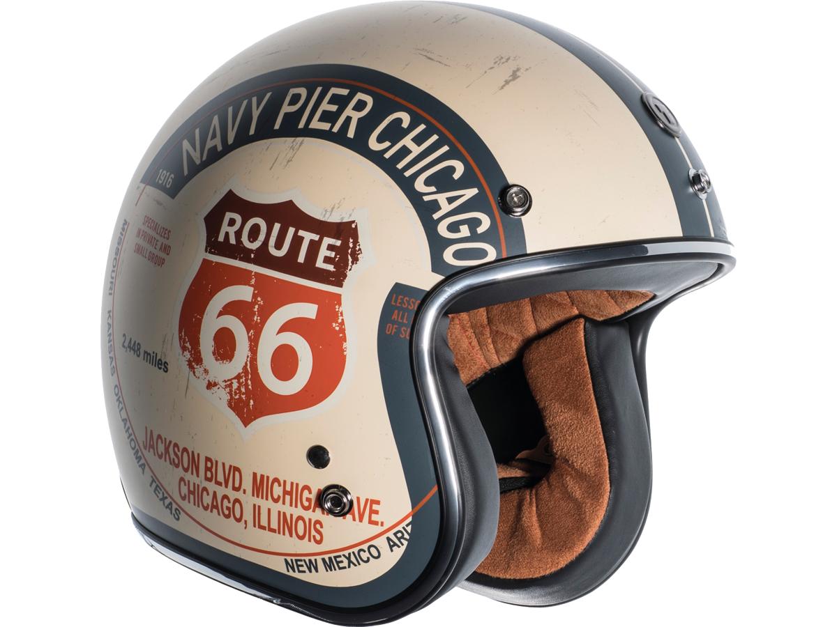 Torc T-50 ECE Retro Jet Helmet Pacific Coast Highway Graphic PCH