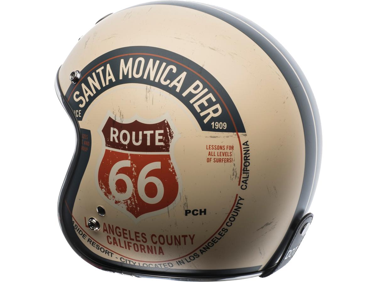 Torc T-50 ECE Retro Jet Helmet Pacific Coast Highway Graphic PCH